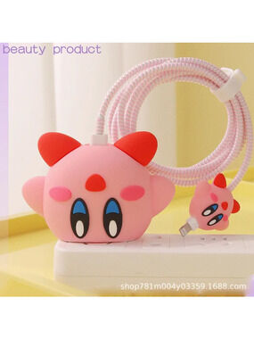 Kirby Video Game iPhone Charger Cable Protector P54